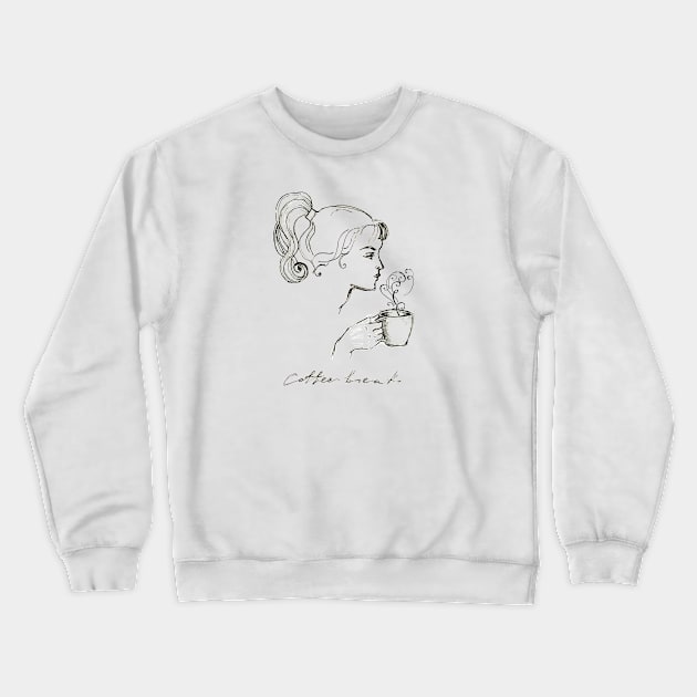 Coffee Lover. Crewneck Sweatshirt by FanitsaArt